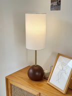 Orbella Wood Sphere Table Lamp