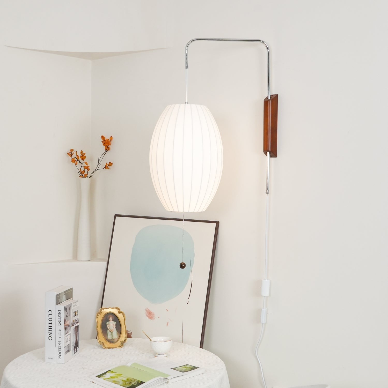 Orvina Silk Orb Wall Sconce