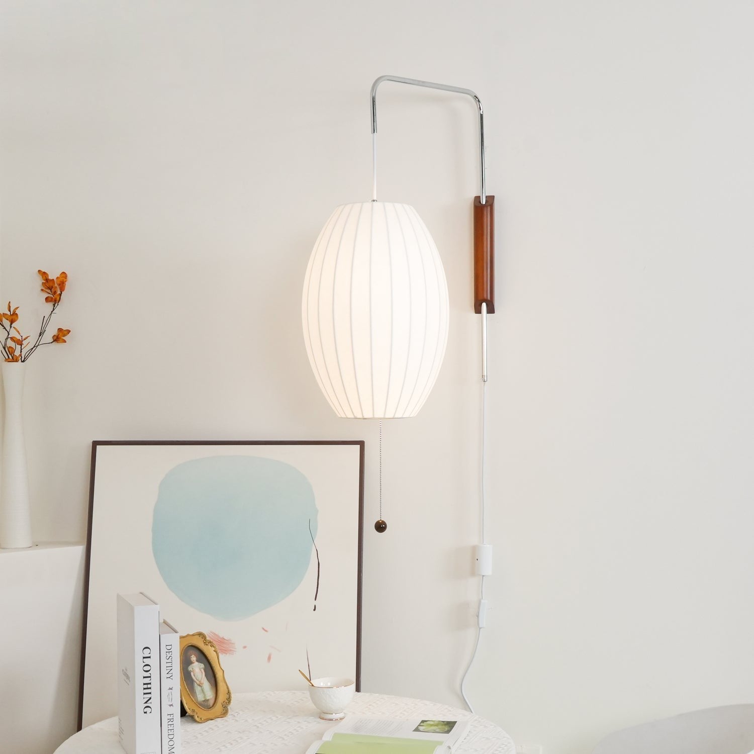 Orvina Silk Orb Wall Sconce