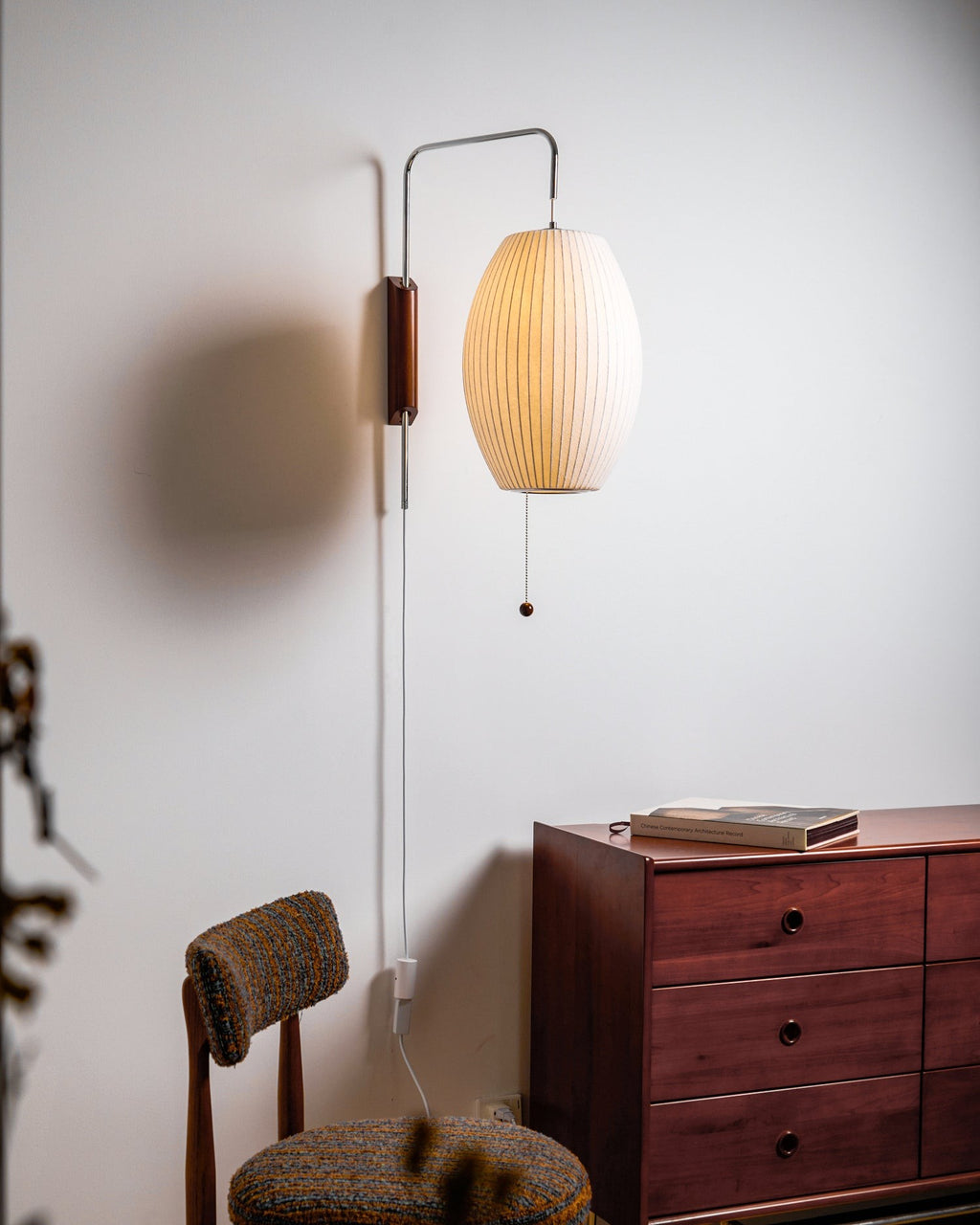 Orvina Silk Orb Wall Sconce