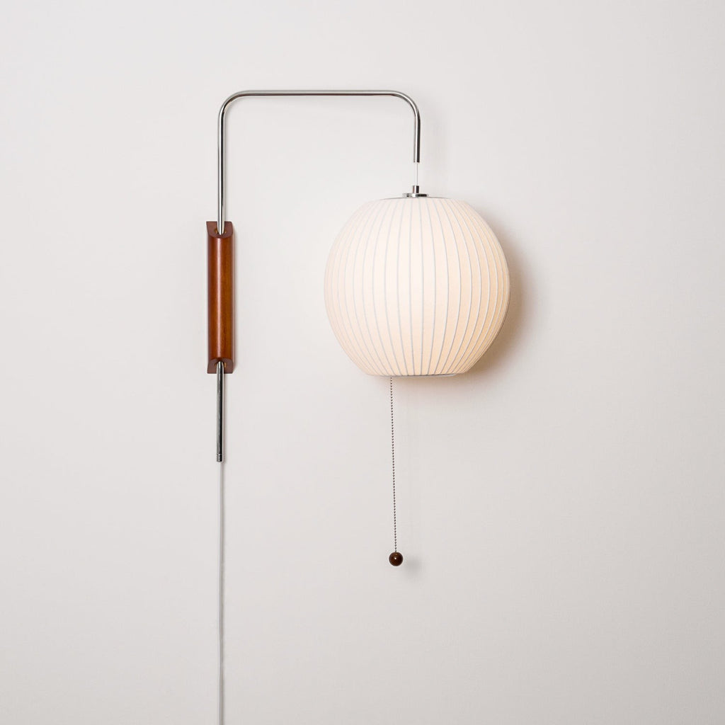 Orvina Silk Orb Wall Sconce