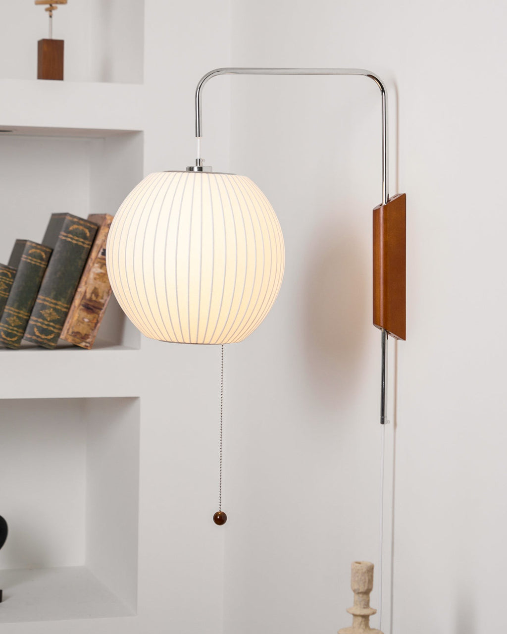 Orvina Silk Orb Wall Sconce