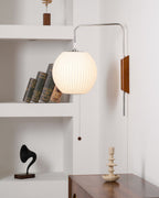 Orvina Silk Orb Wall Sconce