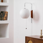Orvina Silk Orb Wall Sconce