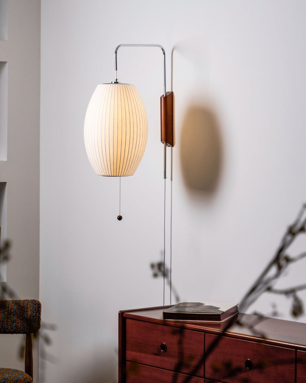 Orvina Silk Orb Wall Sconce