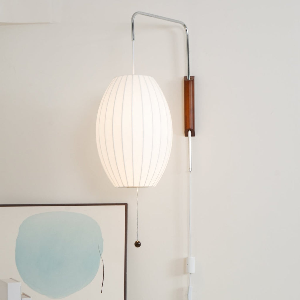 Orvina Silk Orb Wall Sconce