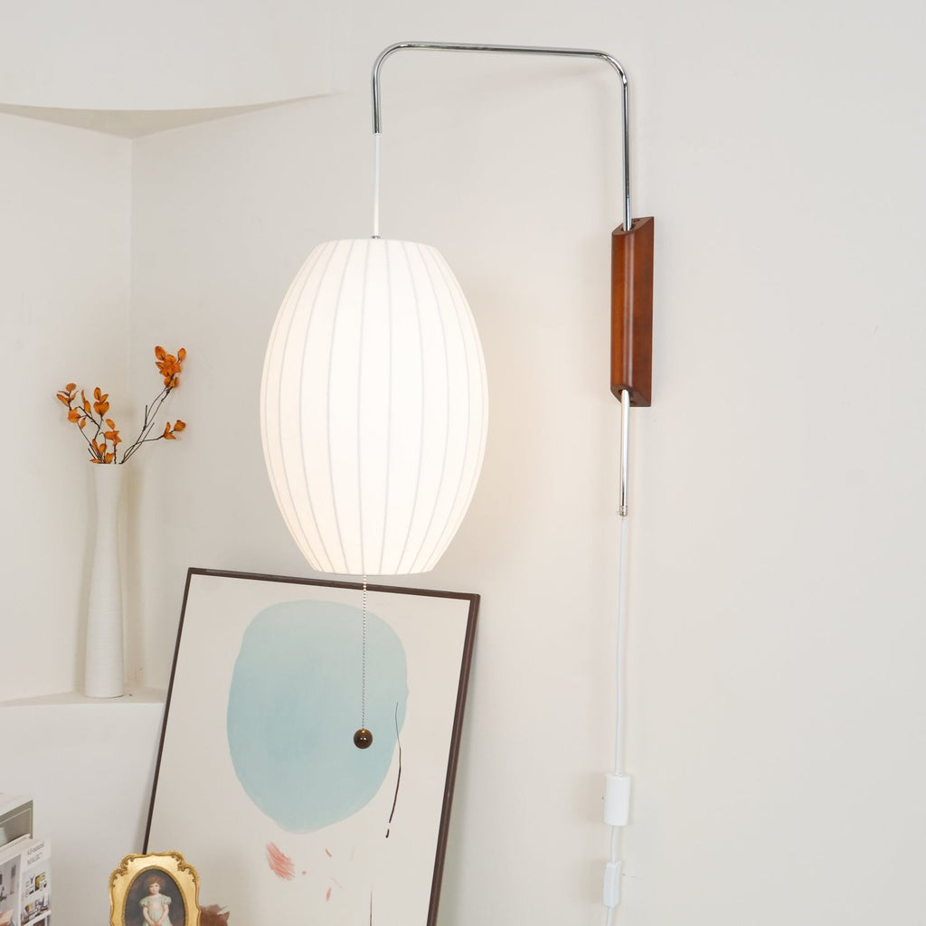 Orvina Silk Orb Wall Sconce