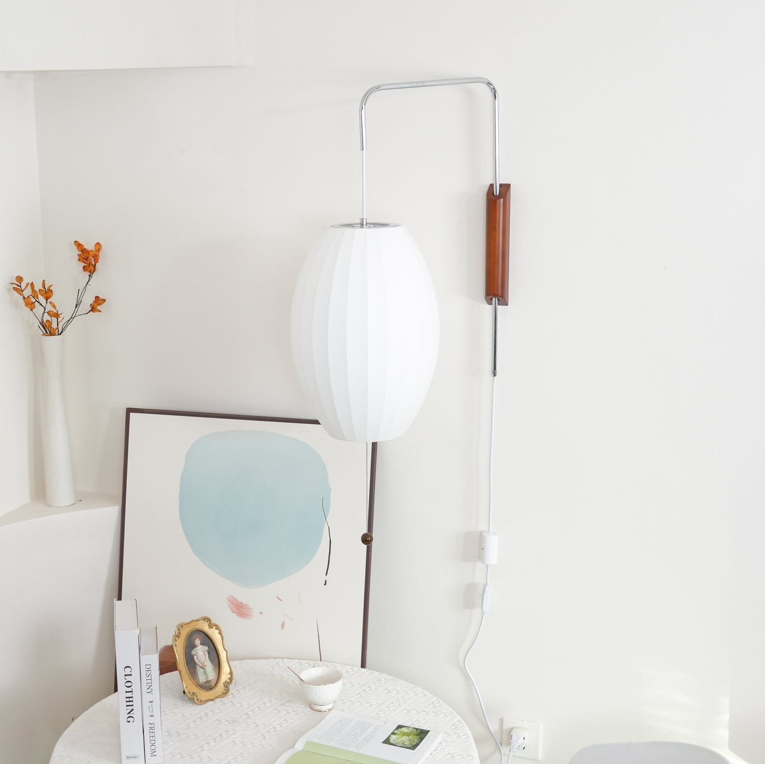 Orvina Silk Orb Wall Sconce