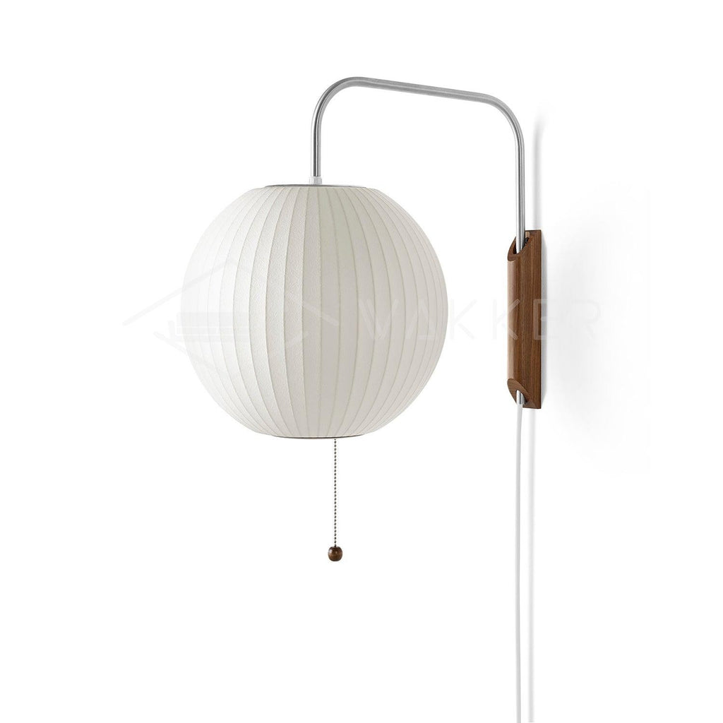 Orvina Silk Orb Wall Sconce