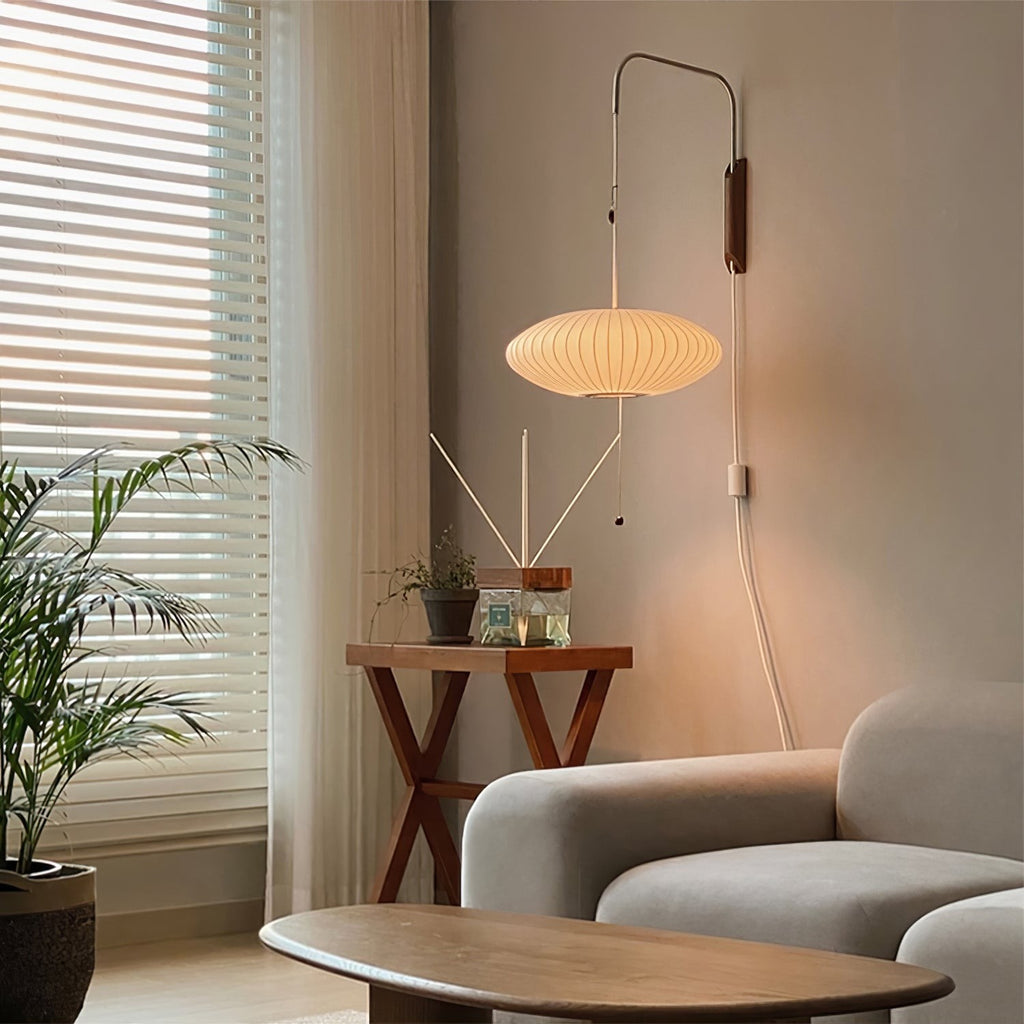 Orvina Silk Orb Wall Sconce
