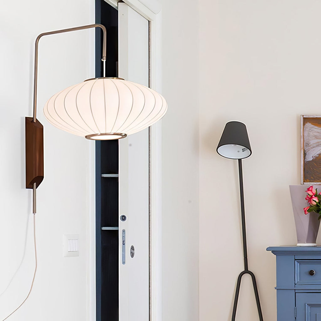Orvina Silk Orb Wall Sconce