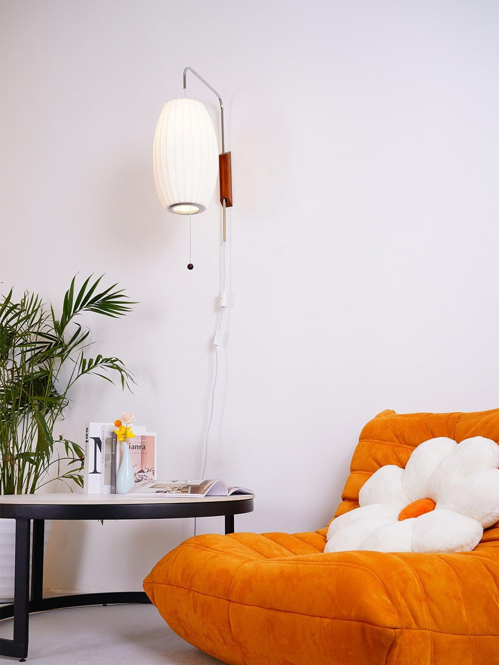 Orvina Silk Orb Wall Sconce