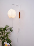 Orvina Silk Orb Wall Sconce