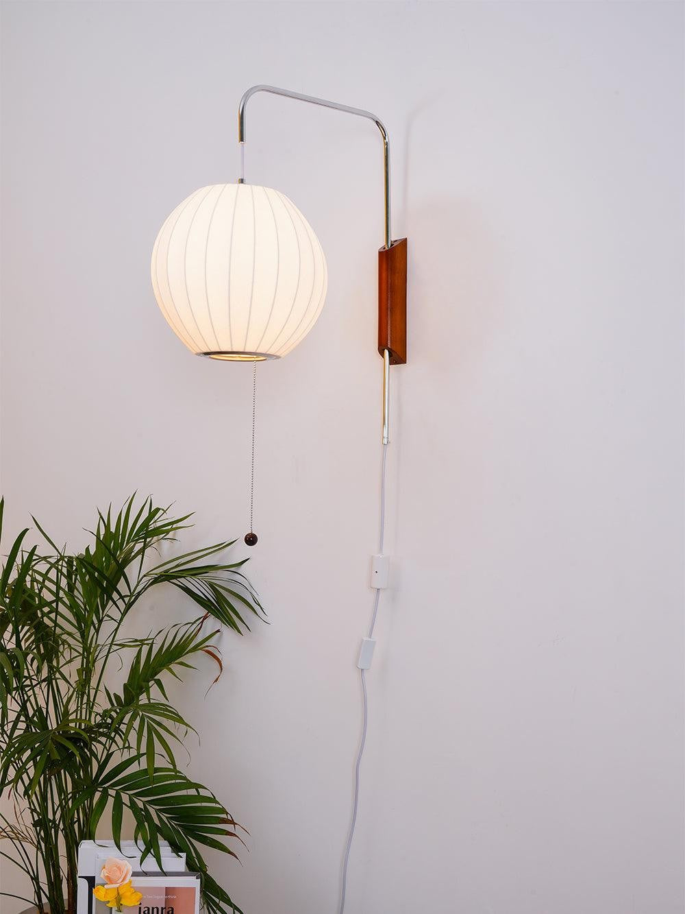 Orvina Silk Orb Wall Sconce