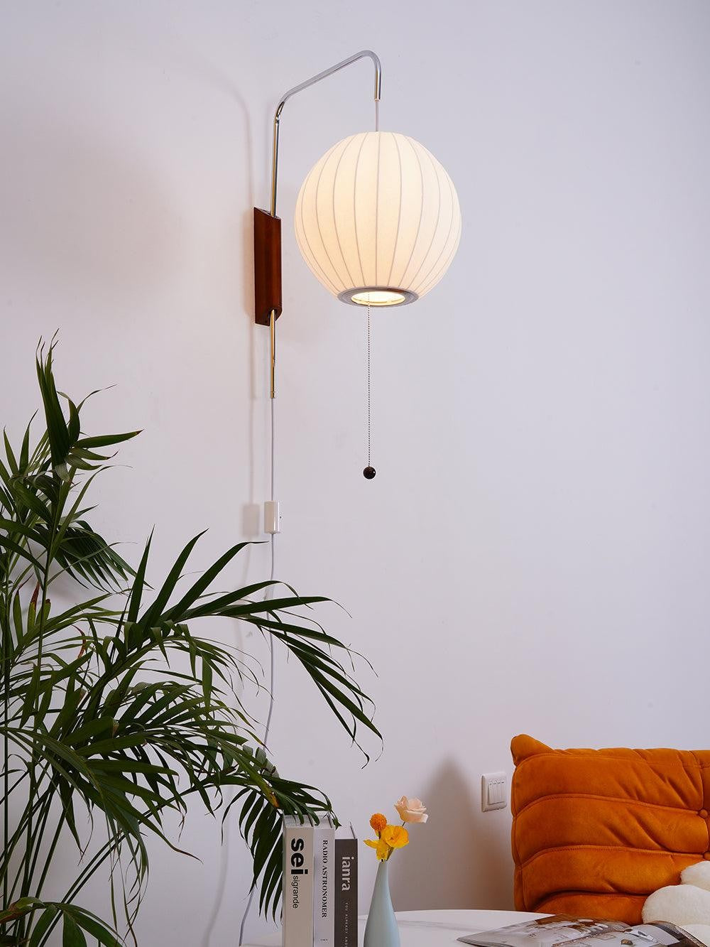 Orvina Silk Orb Wall Sconce