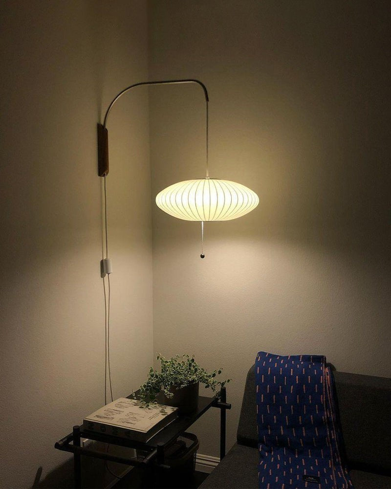 Orvina Silk Orb Wall Sconce