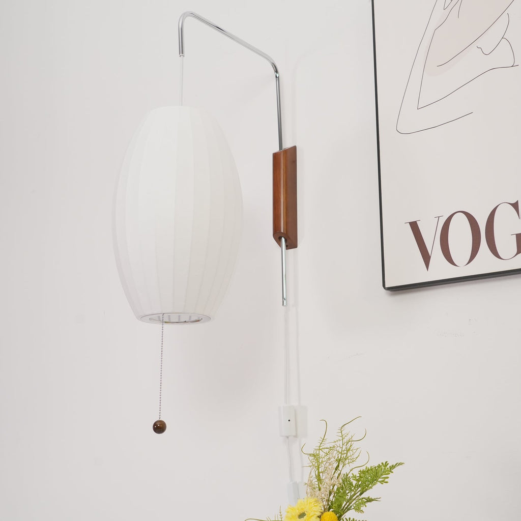 Orvina Silk Orb Wall Sconce