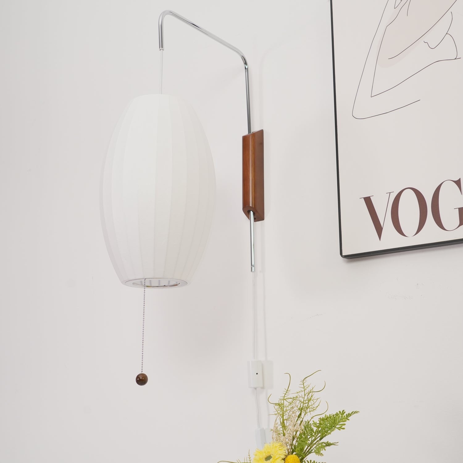 Orvina Silk Orb Wall Sconce
