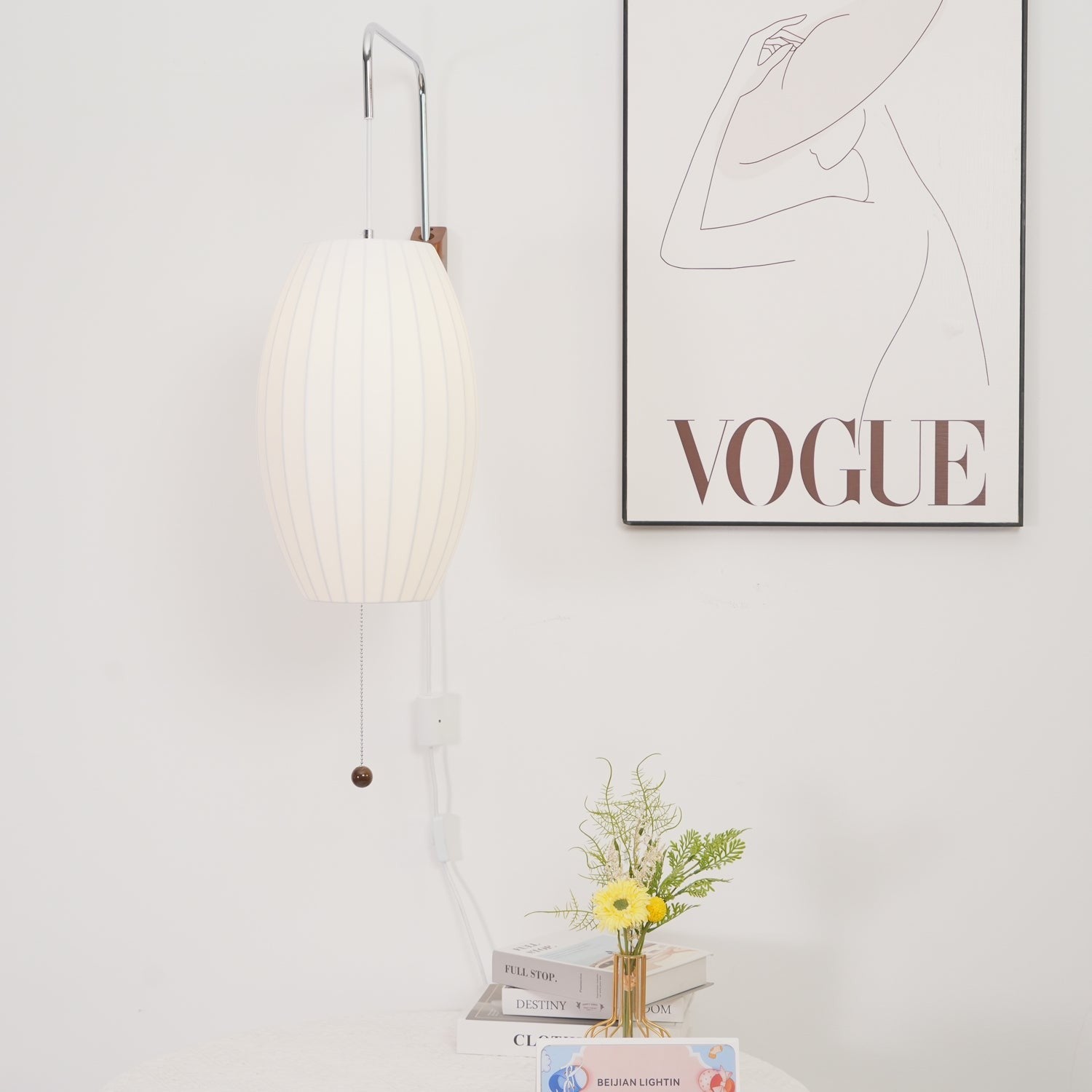 Orvina Silk Orb Wall Sconce