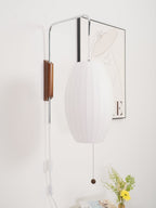Orvina Silk Orb Wall Sconce