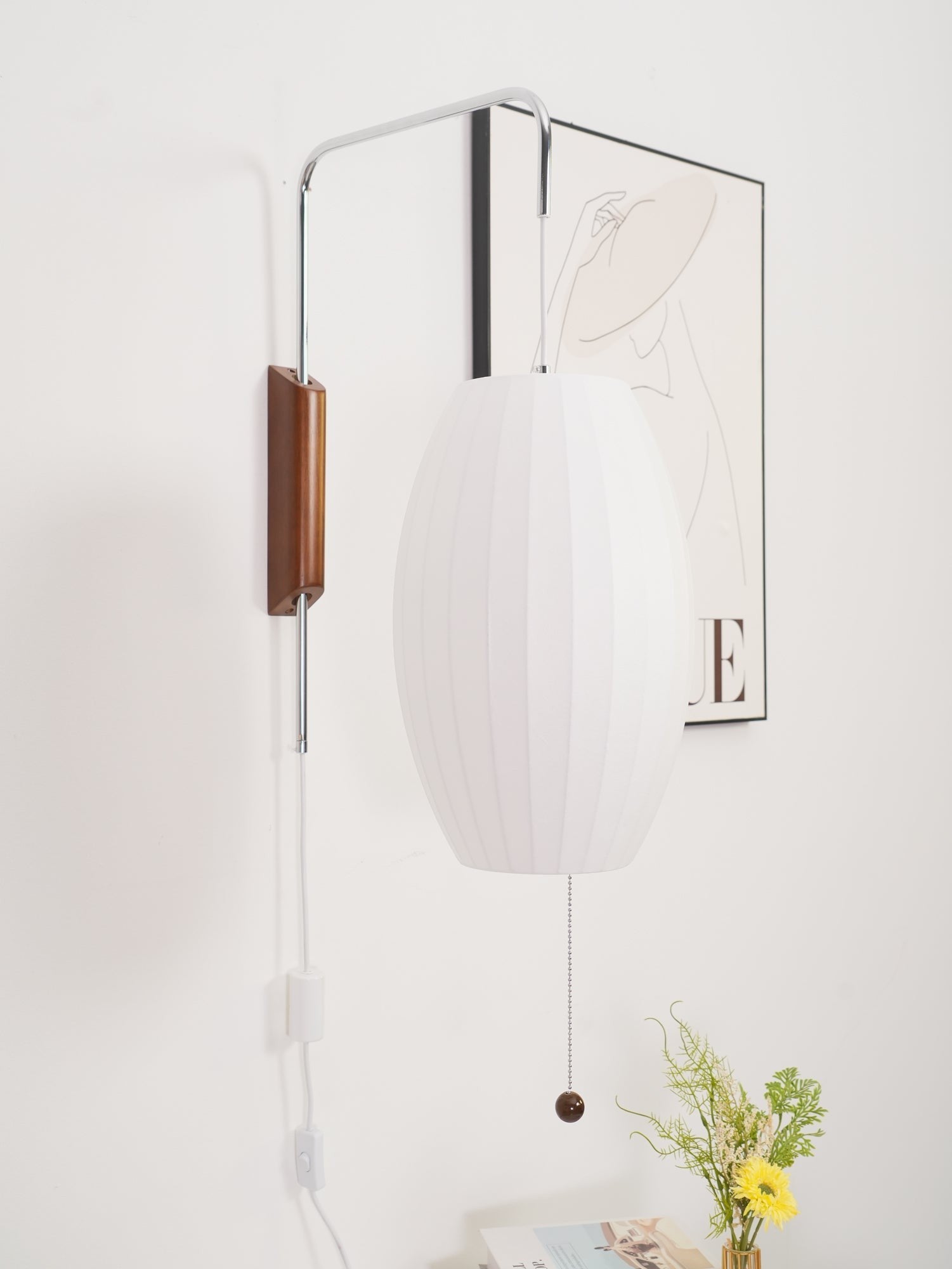 Orvina Silk Orb Wall Sconce