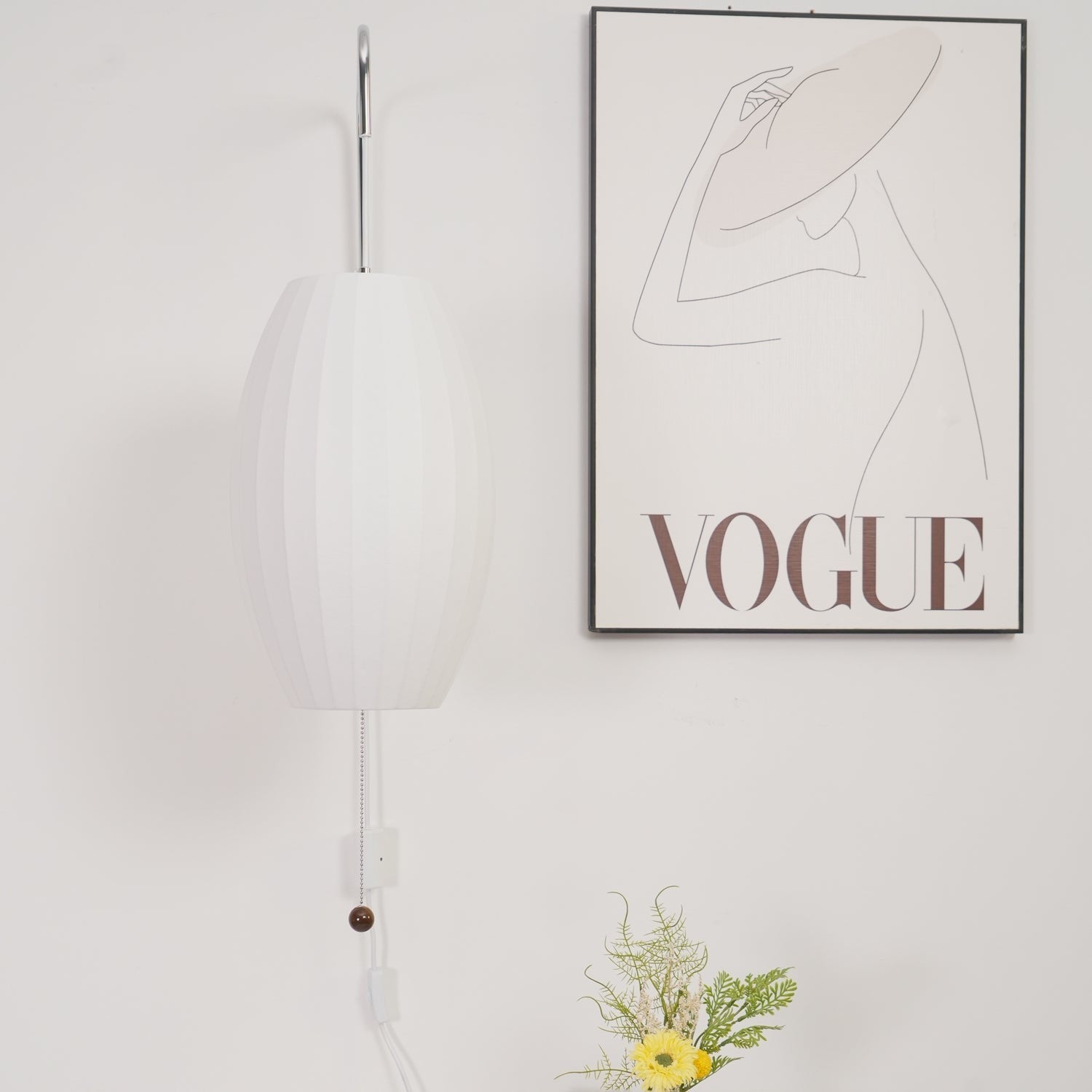 Orvina Silk Orb Wall Sconce