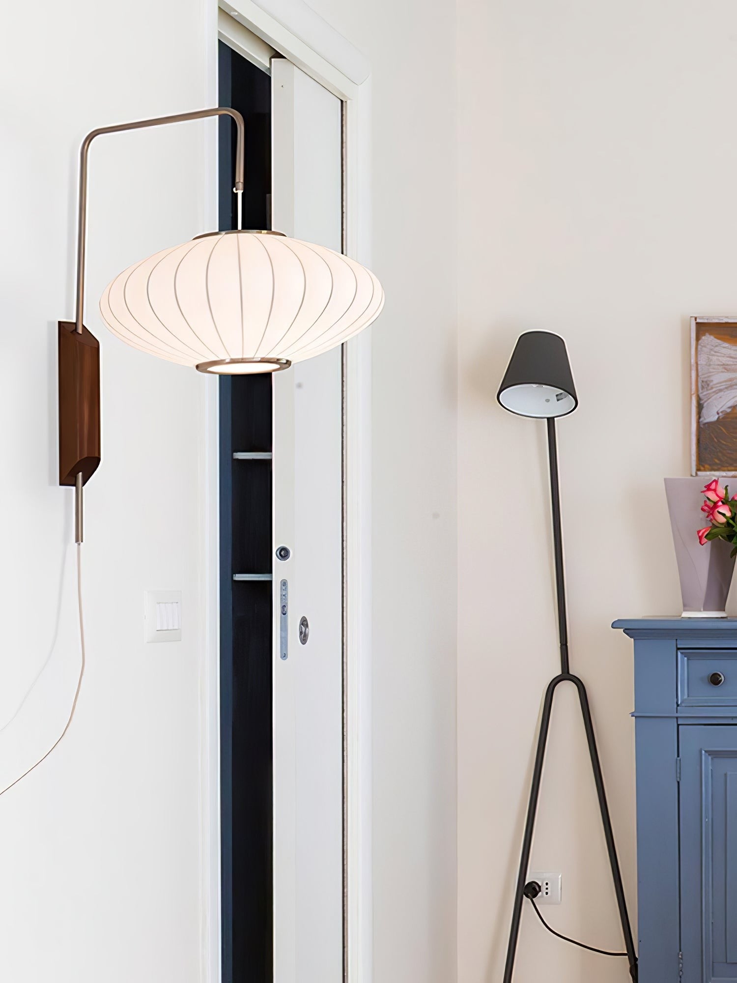 Orvina Silk Orb Wall Sconce