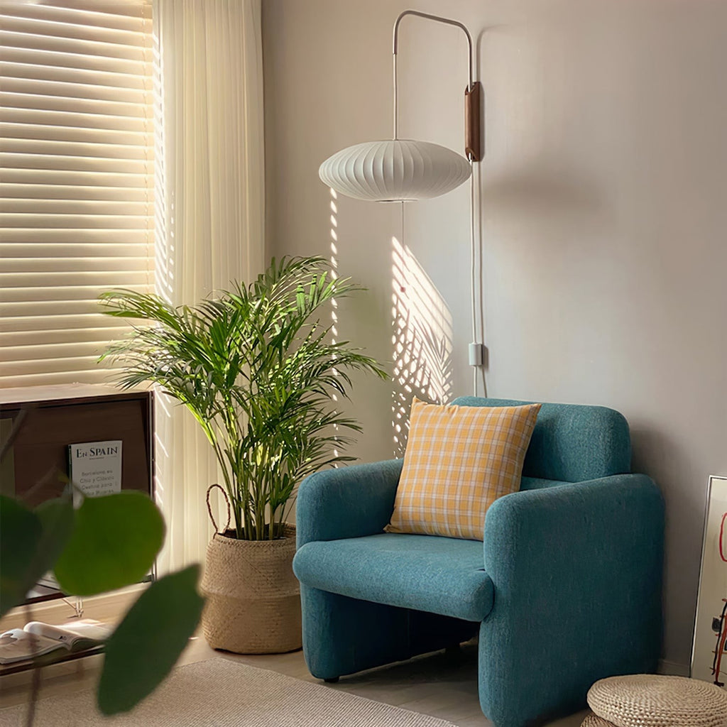 Orvina Silk Orb Wall Sconce