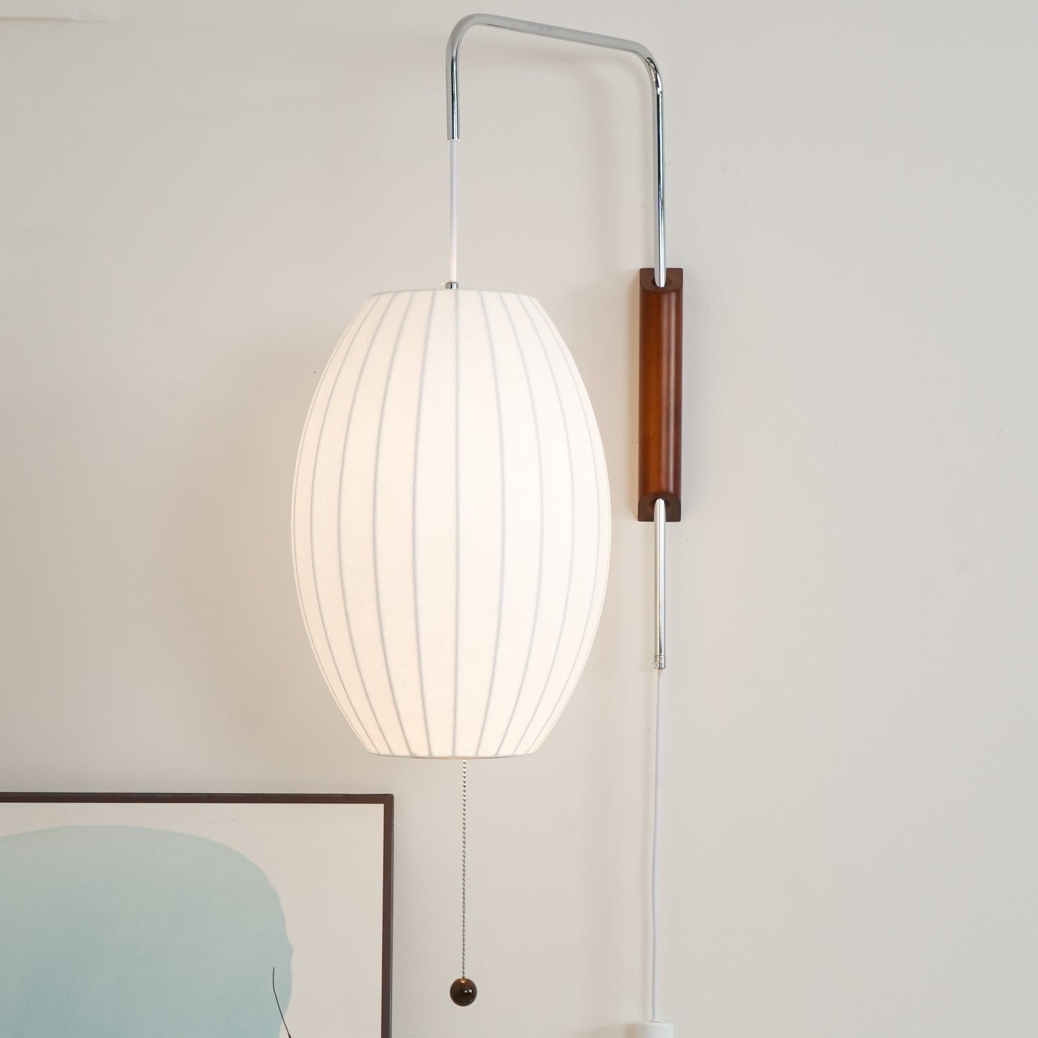 Orvina Silk Orb Wall Sconce