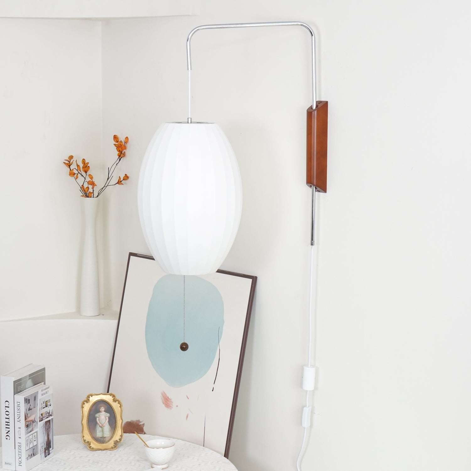 Orvina Silk Orb Wall Sconce