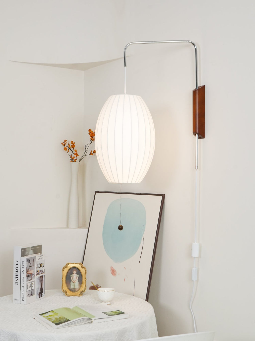 Orvina Silk Orb Wall Sconce