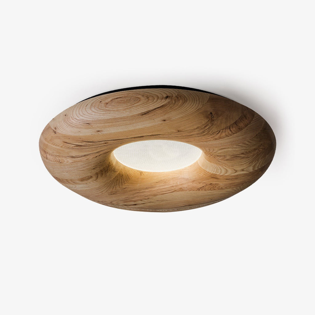 Orvino Wooden Ring Ceiling Light