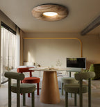 Orvino Wooden Ring Ceiling Light