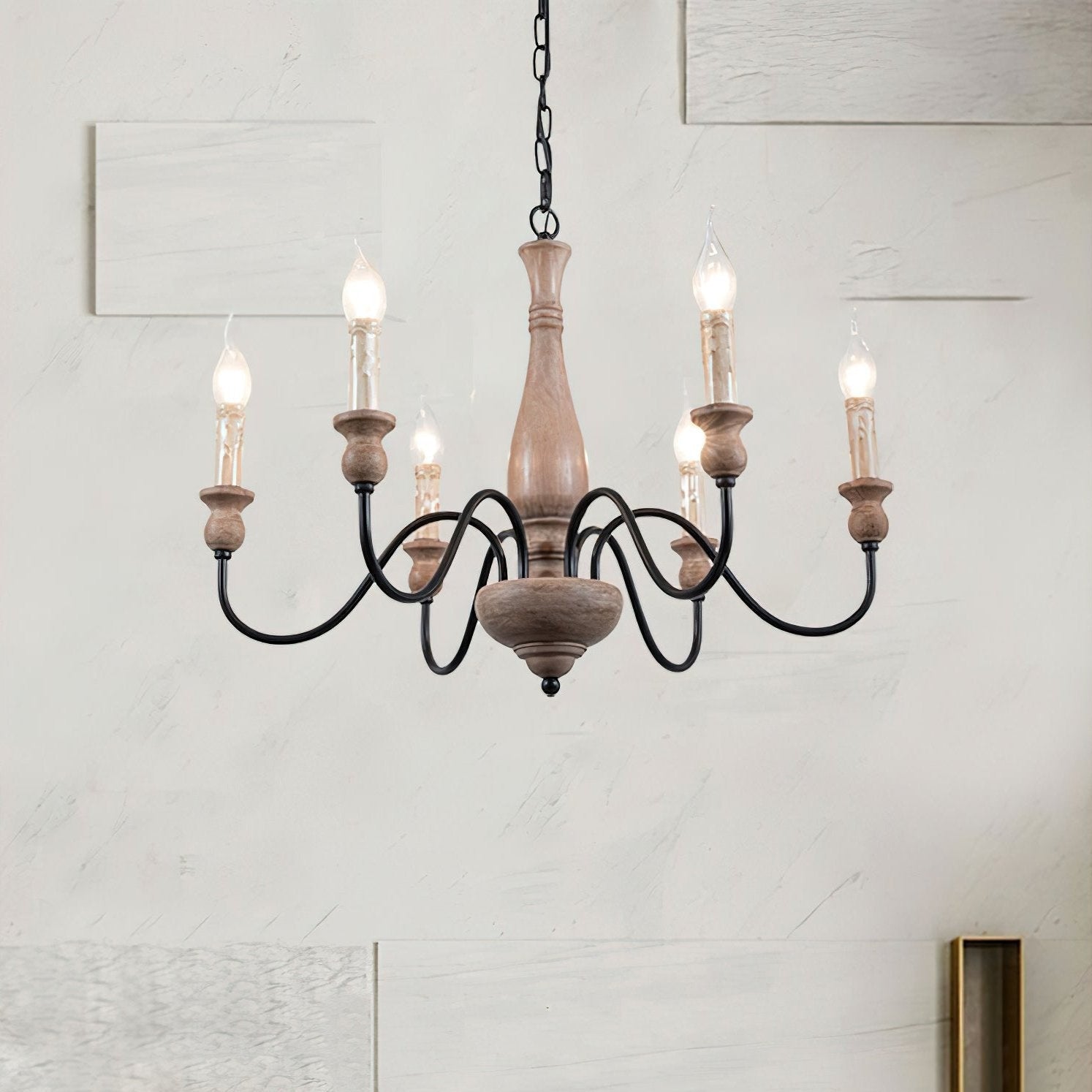 Rusthaven Farmhouse Candle Chandelier