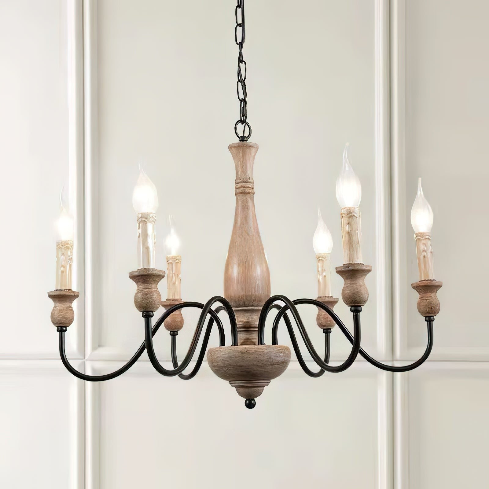Rusthaven Farmhouse Candle Chandelier