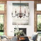Rusthaven Farmhouse Candle Chandelier