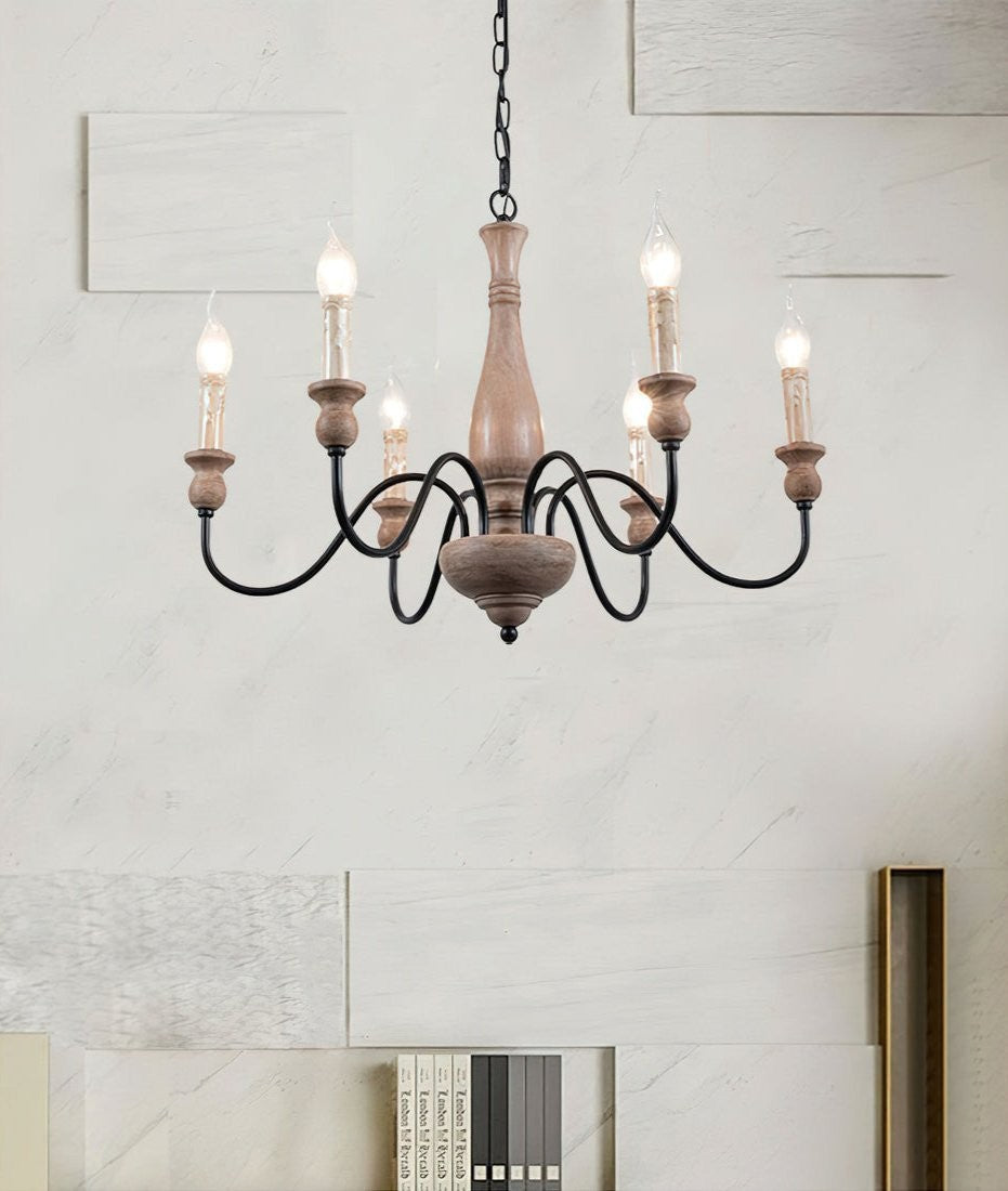 Rusthaven Farmhouse Candle Chandelier