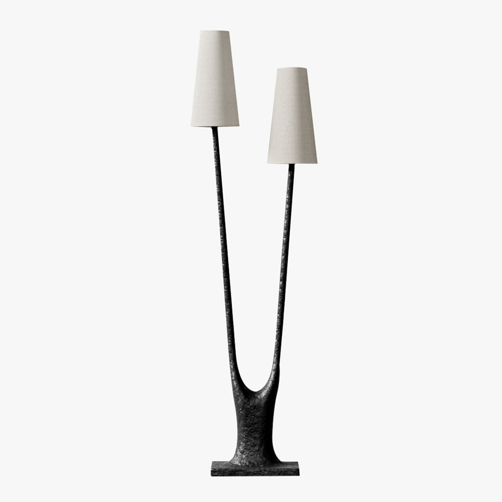 Sylvara Organic Dual-Shade Floor Lamp