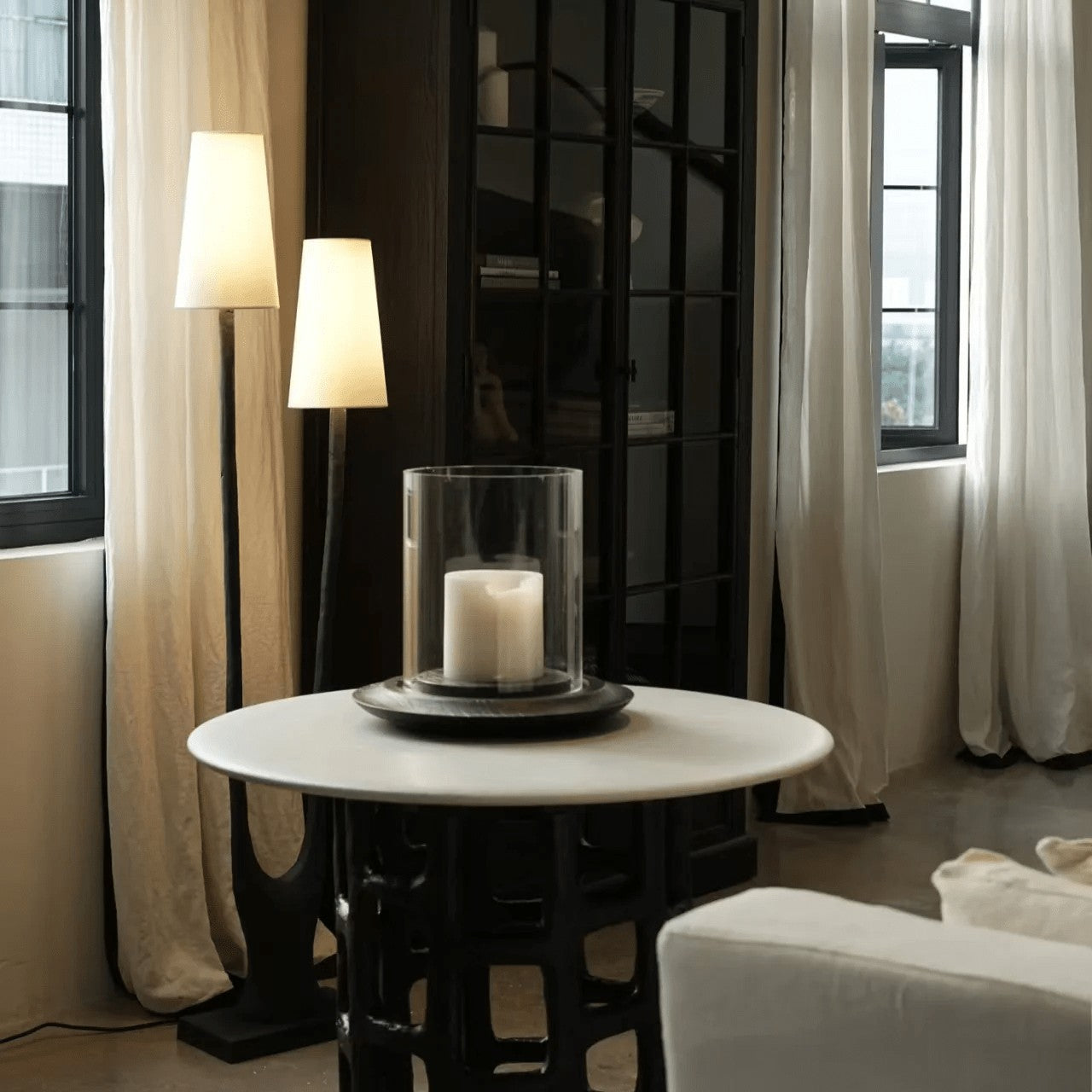 Sylvara Organic Dual-Shade Floor Lamp