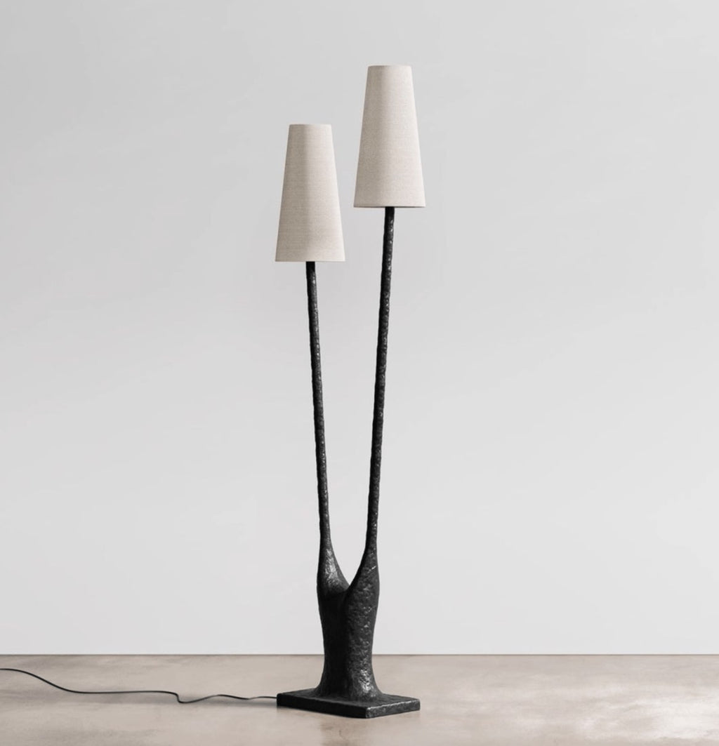 Sylvara Organic Dual-Shade Floor Lamp