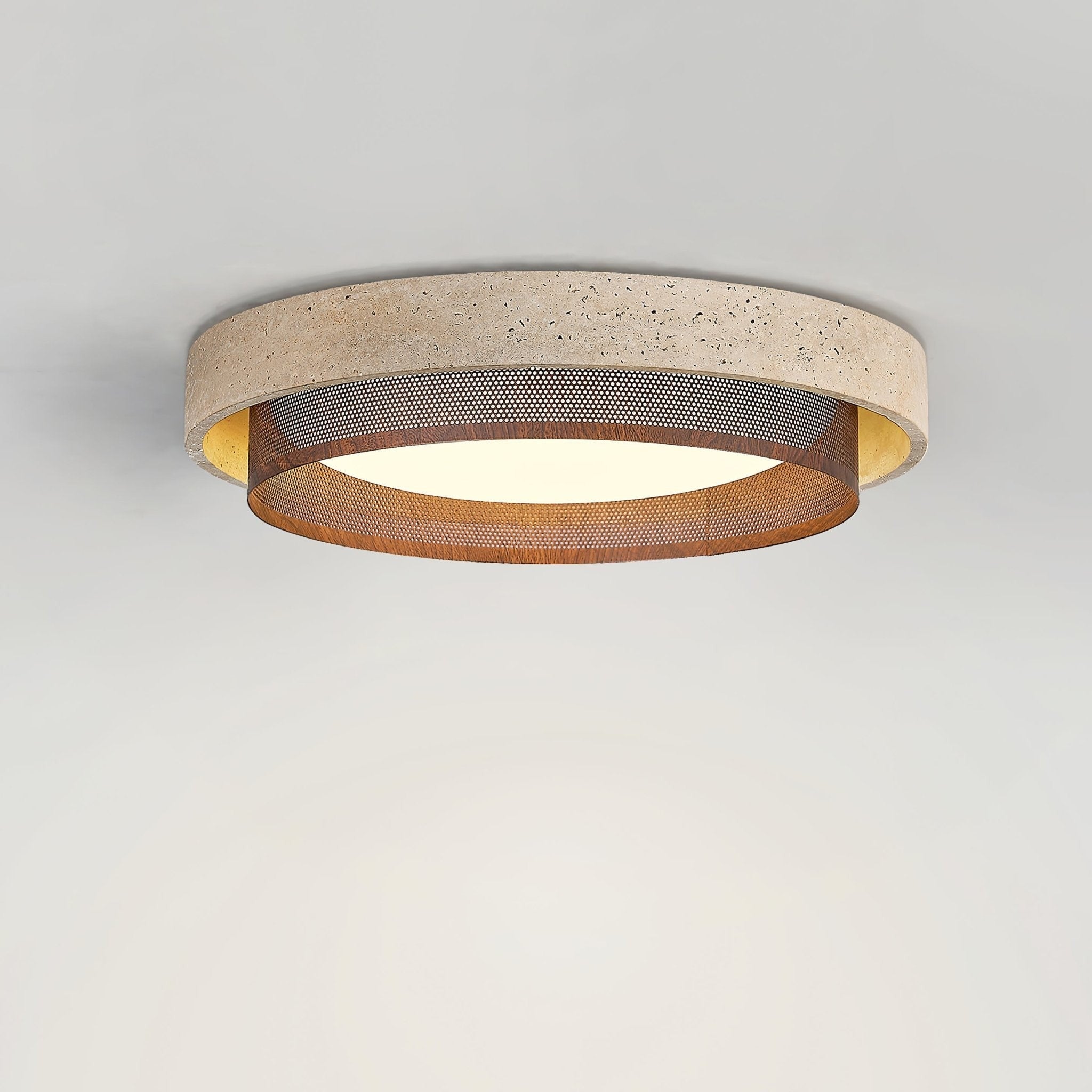 Travara Stone Halo Ceiling Light