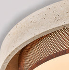 Travara Stone Halo Ceiling Light
