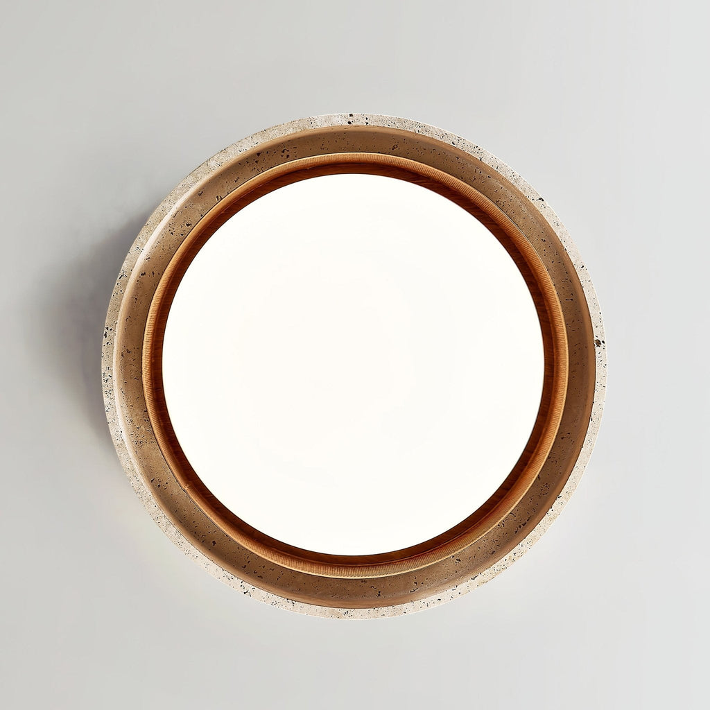 Travara Stone Halo Ceiling Light