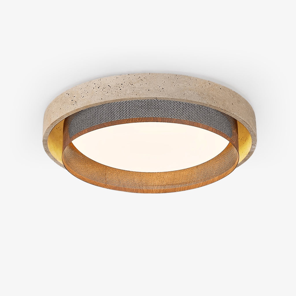 Travara Stone Halo Ceiling Light