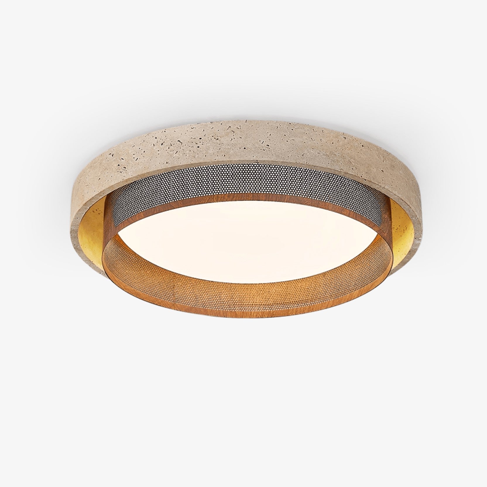 Travara Stone Halo Ceiling Light