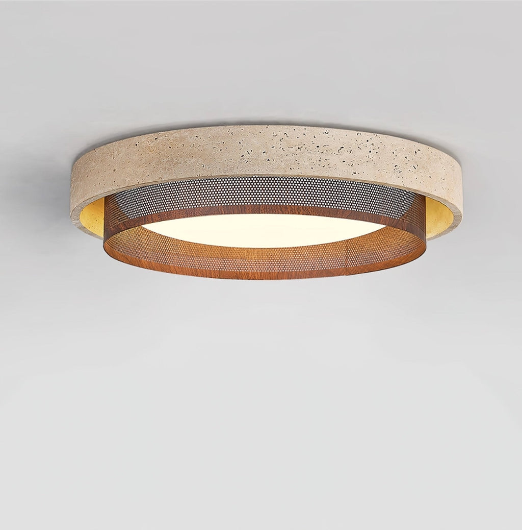 Travara Stone Halo Ceiling Light