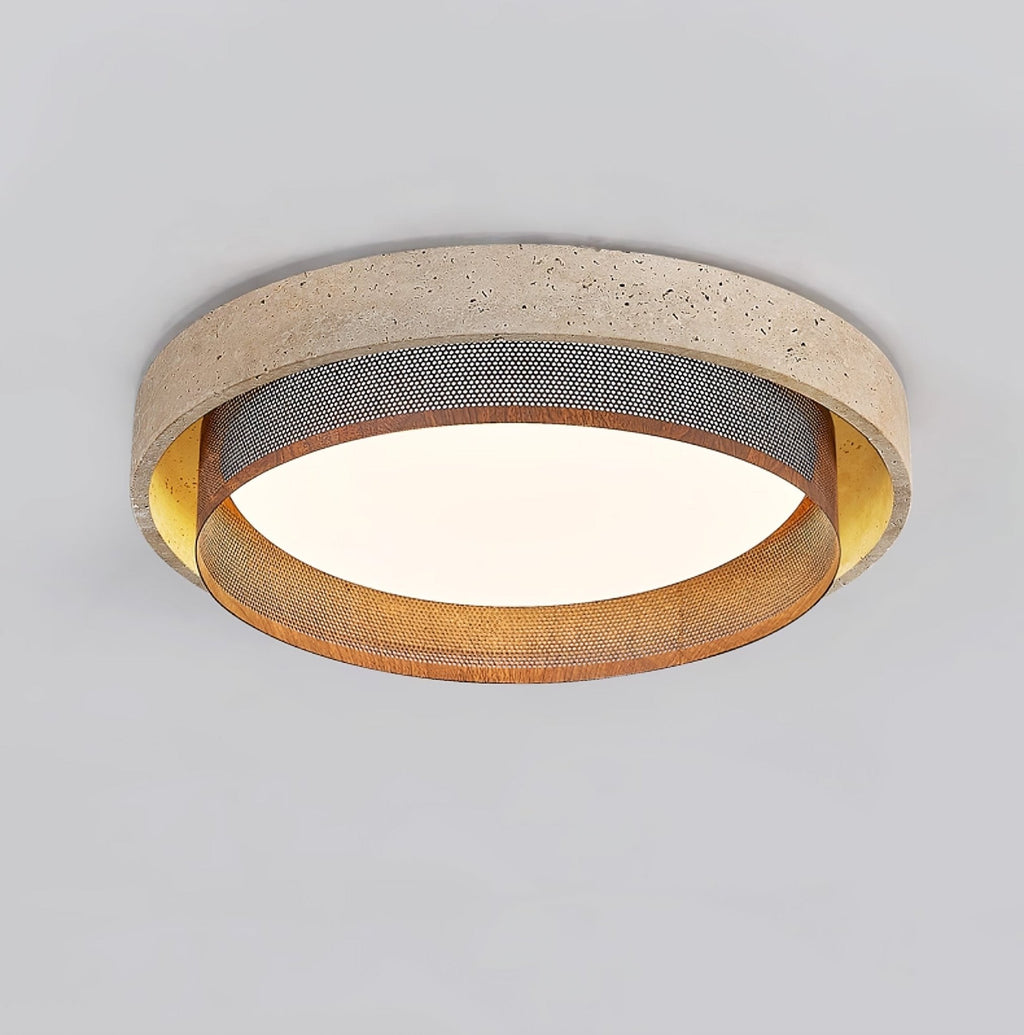 Travara Stone Halo Ceiling Light