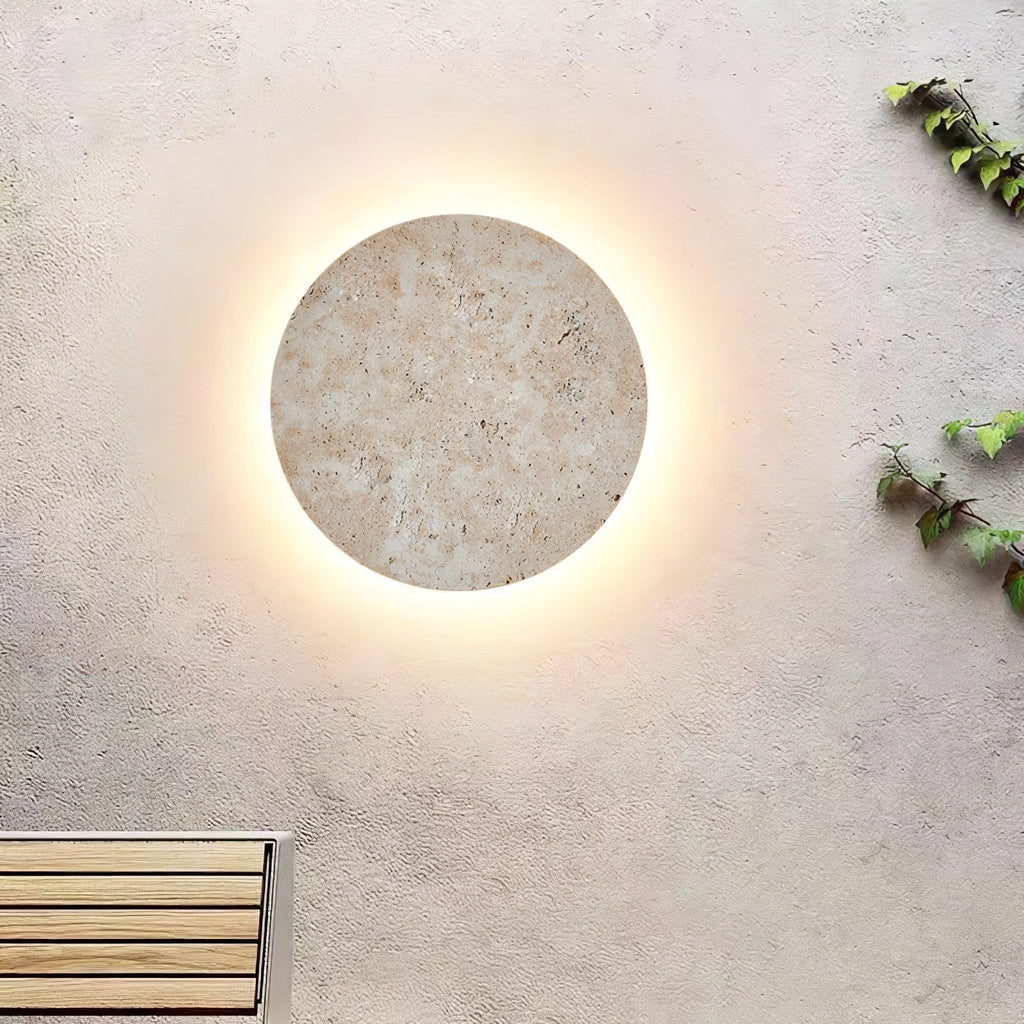 Travira Stone Halo Wall Light