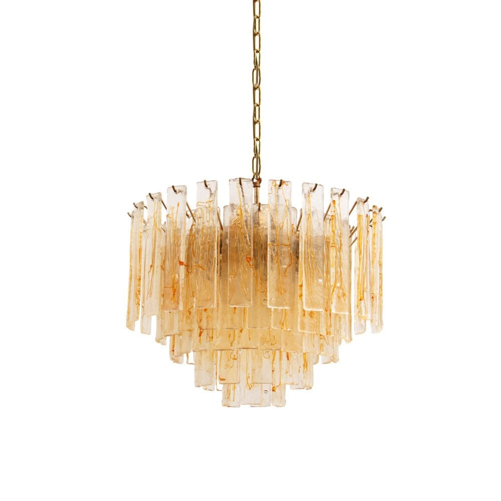 Venezia Amber Glass Chandelier
