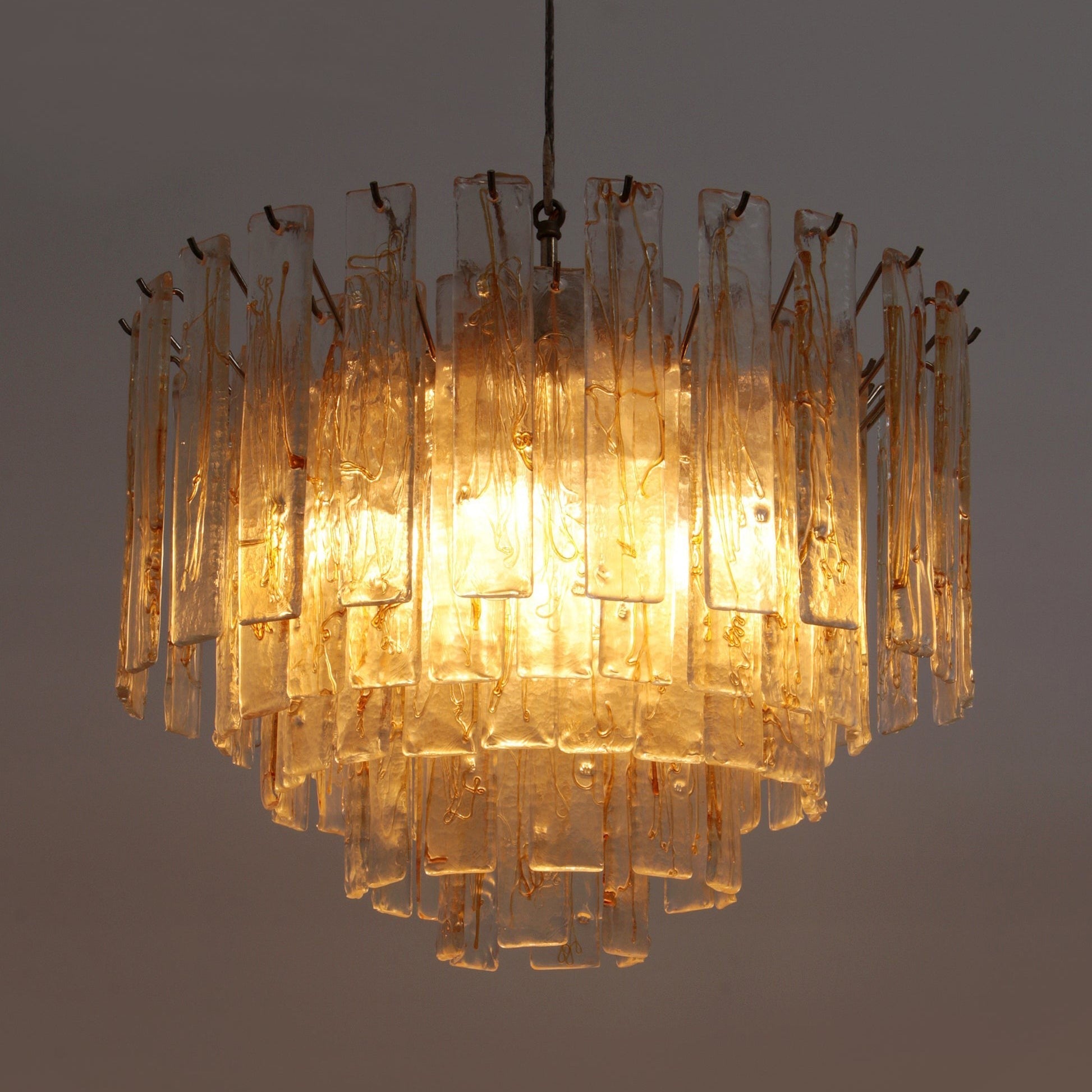 Venezia Amber Glass Chandelier
